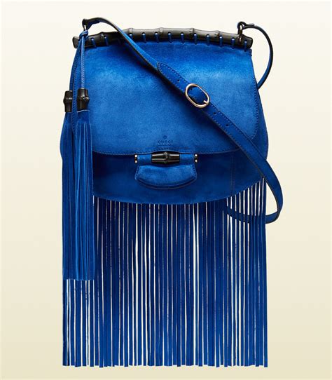 gucci nouveau suede fringe shoulder bag|The Four Handbag Trends That Ruled the Spring 2025 Runways.